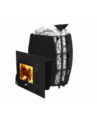 SAUNA STOVE TEPLODAR BARREL 12 WITH GLASS DOOR