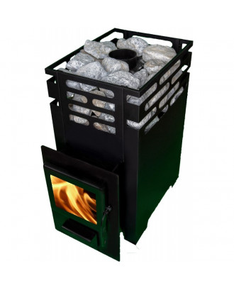 SAUNA STOVE TEPLODAR LATVIA 14 WITH GLASS DOOR WOODBURNING SAUNA STOVES