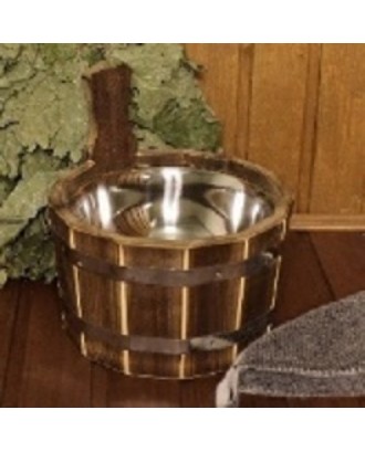Wooden Tub 3,5l with stainless steel insert SAUNA ACCESSORIES