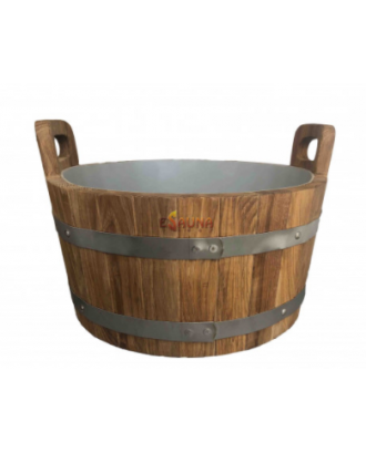 Wooden basin 17l with plastic insert
