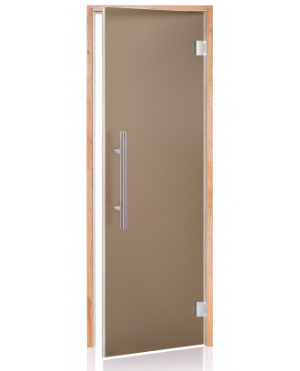 Sauna Door Ad LUX, Alder, Bronze Matte 90x190cm