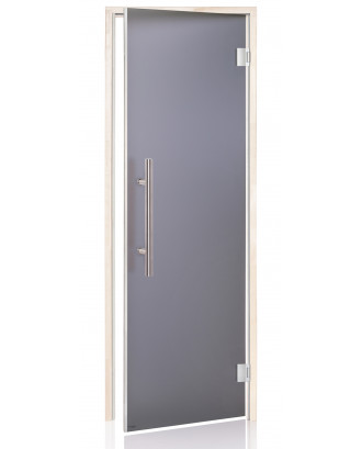 Sauna Door Ad LUX, Aspen, Grey Matte 80x190cm