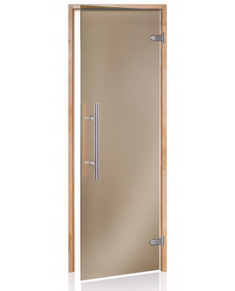 Sauna Door Ad Premium Light, Alder, Bronze  80x200cm SAUNA DOORS