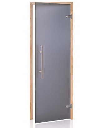 Sauna Door Ad Premium Light, Alder, Grey Matte 80x200cm