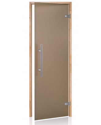 Sauna Door Ad Premium Light, Alder, Bronze Matte 80x200cm SAUNA DOORS