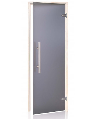 Sauna Door Ad Premium Light, Aspen, Grey Matte 70x190cm