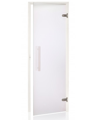 Sauna Door Ad White, Aspen, Clear Matte, 80x190cm