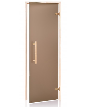 Sauna Door Ad Natural, Aspen, Bronze Matte, 70x210cm