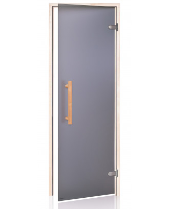Sauna Door Ad Natural, Aspen, Grey Matte, 80x210cm SAUNA DOORS