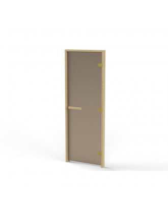 Sauna Door, Pine, 8mm Matte Bronze Glass 70x190cm SAUNA DOORS