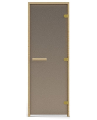 Sauna Door, Pine, 8mm Matte Bronze Glass 70x180cm SAUNA DOORS