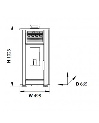 Air Heating Pellet Stove THERMAL ST 10 KW HEATING BOILERS