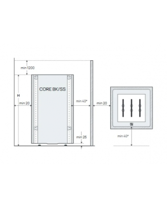 Electric sauna heater – Huum CORE BK 9.0 kW, Alder, without Control Unit ELECTRIC SAUNA HEATERS