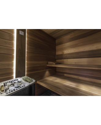 THERMO-MAGNOLIA STS3 15x185mm 2100mm - 2400mm 24 PIECES, A sort SAUNA WOOD