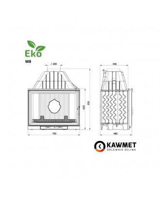 Fireplace Insert KAWMET W16 13.5 kW FIREPLACES